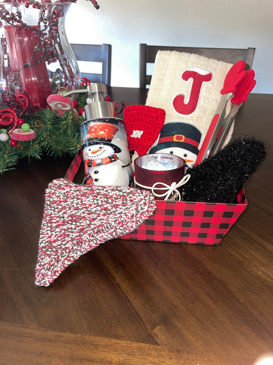 The Joy of a Snowman KItchen Basket!